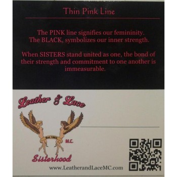 Thin Pink Line Business Cards Thin Pink Line Business Cards