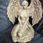 Kneeling Angel Warrior Grey