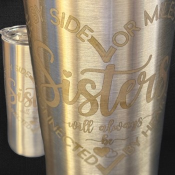 Sisters Connected Chrome Tumbler Sisters Connected Chrome Tumbler