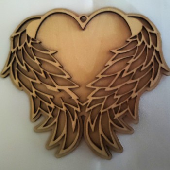 Angel Wings and Heart with Back