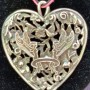 Silver Heart Shaped Full Logo Pendant