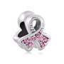 925 Sterling Silver Charm Our Panda Breast Cancer