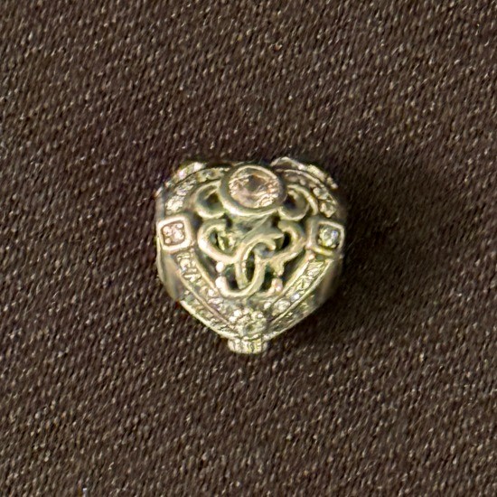 925 SS Charm Our Panda Heart Filigree 925 SS Charm Our Panda Heart Filigree