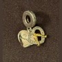 925 SS Charm Our Panda Glass "Happy Anniversary"