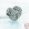 925 Sterling Silver Charm Our Panda Heart Wings 925 Sterling Silver Charm Our Panda Heart Wings