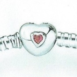 925 Sterling Silver Bracelet Our Panda Heart Closure 925 Sterling Silver Bracelet Our Panda Heart Closure