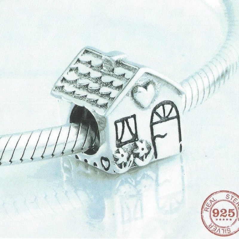 925 Sterling Silver Charm Our Panda Fairy Tale House 925 Sterling Silver Charm Our Panda Fairy Tale House