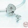 925 Sterling Silver Charm Our Panda Heart Lock & Key 925 Sterling Silver Charm Our Panda Heart Lock & Key