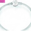 925 Sterling Silver Bracelet Our Panda Pink Rose Bow Clasp 925 Sterling Silver Bracelet Our Panda Pink Rose Bow Clasp