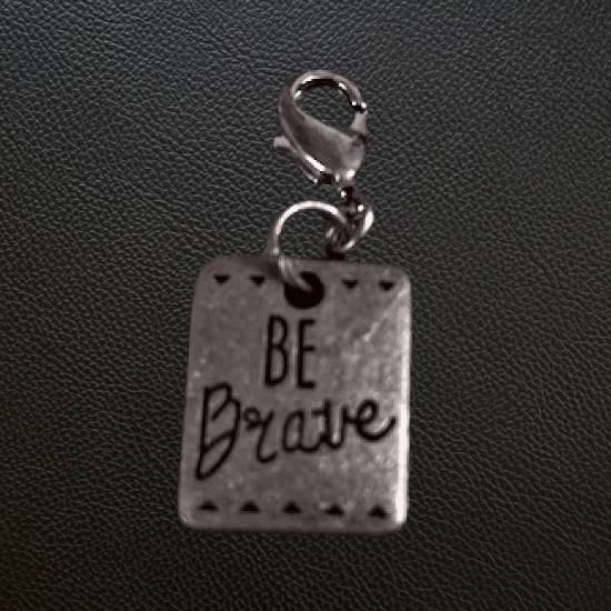 925 Sterling Silver Charm "Be Brave" 925 Sterling Silver Charm "Be Brave"