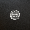 925 Sterling Silver Charm with Message 925 Sterling Silver Charm with Message