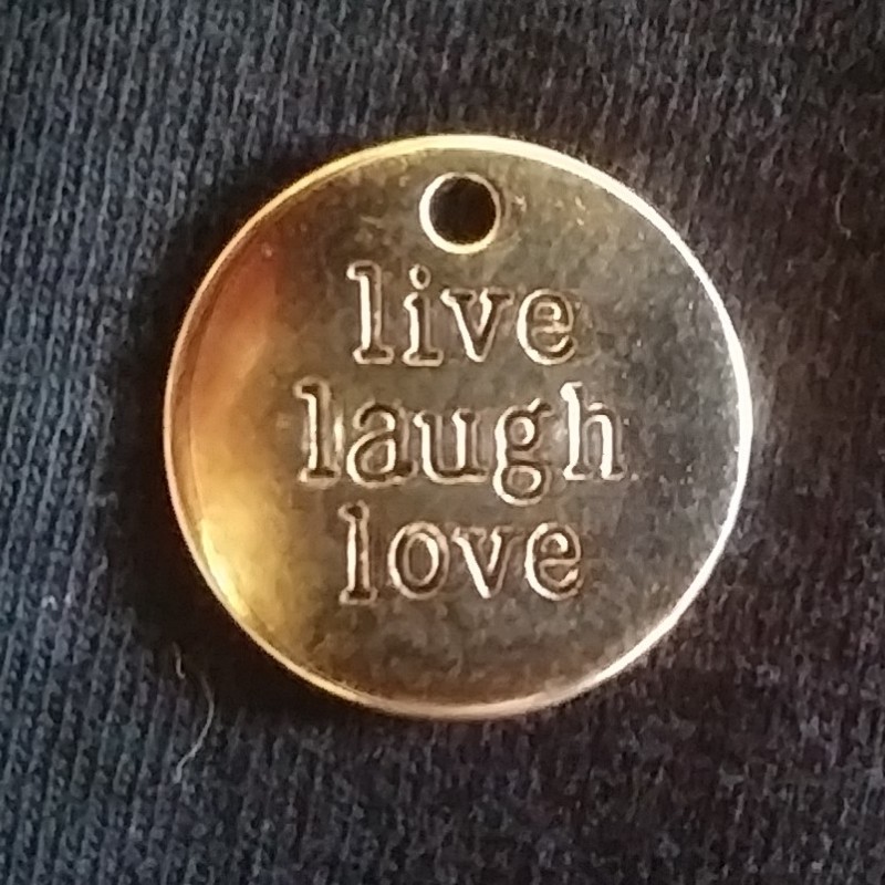 925 Sterling Silver Charm with Message 925 Sterling Silver Charm with Message