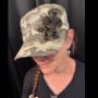 Camo Cross Hat w/ Lace angels