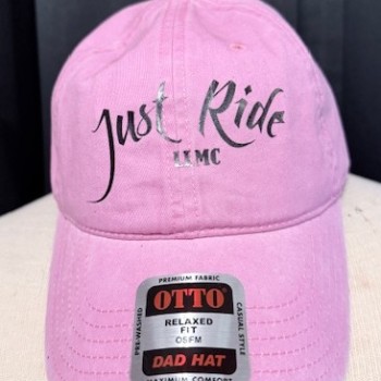 Pink Just Ride Hat with LLMC
