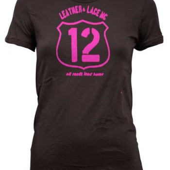 All Roads Lead Home Leather & Lace MC Shirt