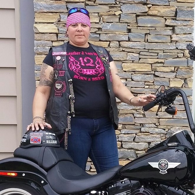 Born and Bred Leather & Lace MC Shirt Born and Bred Leather & Lace MC Shirt