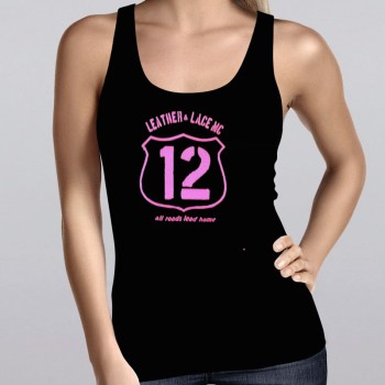 Leather & Lace MC All Roads Lead Home Tank